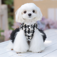 Jupe classique de princesse en polyester durable et respirant pour chienne, vêtements de luxe pour chien, idéale pour mariage