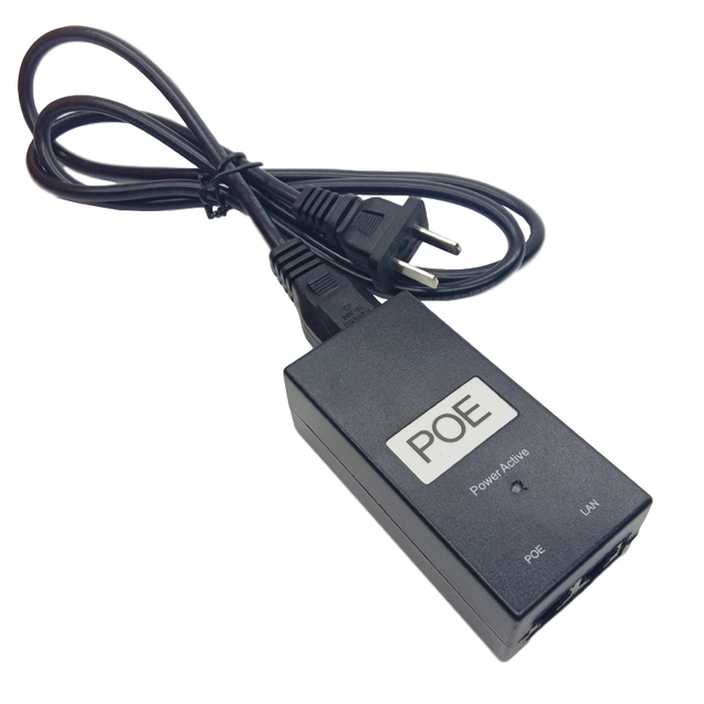 AC DC PoE Power Adapter Supply 24V 48V 0.5A 1A CCTV Active PoE Injector Ethernet 12 24 48 Volt 1000mA 500mA for IP Camera