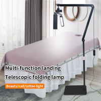 Lampe LED demi-lune à luminosité et température de couleur réglables, avec télécommande, design pliable, support de téléphone, en alliage d'aluminium