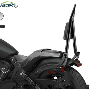 Respaldo para Pasajero RACEPRO RP7771-2078B Negro de 24 Pulgadas, Barra Sissy de 1.3 Pulgadas, Desmontable Rápido para <span class=keywords><strong>Indian</strong></span> <span class=keywords><strong>Scout</strong></span> <span class=keywords><strong>Bobber</strong></span> 2018-2024 - Product Image 1