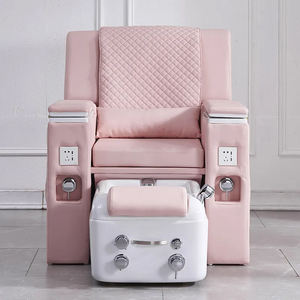 Silla de pedicura de Spa con respaldo alto para salones de uñas, sala de estar multifunción, masaje de pies con hidromasaje, estación de manicura ajustable - Product Image 6