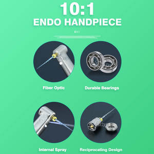 Pieza de mano dental eléctrica recíproca de <span class=keywords><strong>30</strong></span>-40 grados, fibra de acero inoxidable, contraángulo quirúrgico, pieza de mano endodóntica - Product Image 3