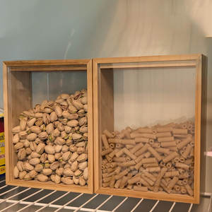 Müslispender aus Bambus, Lebensmittelbehälter, Spender für Lebensmittel, Küchen-Organizer und Aufbewahrung, Lebensmittelbehälter & Müslispender - Product Image 3