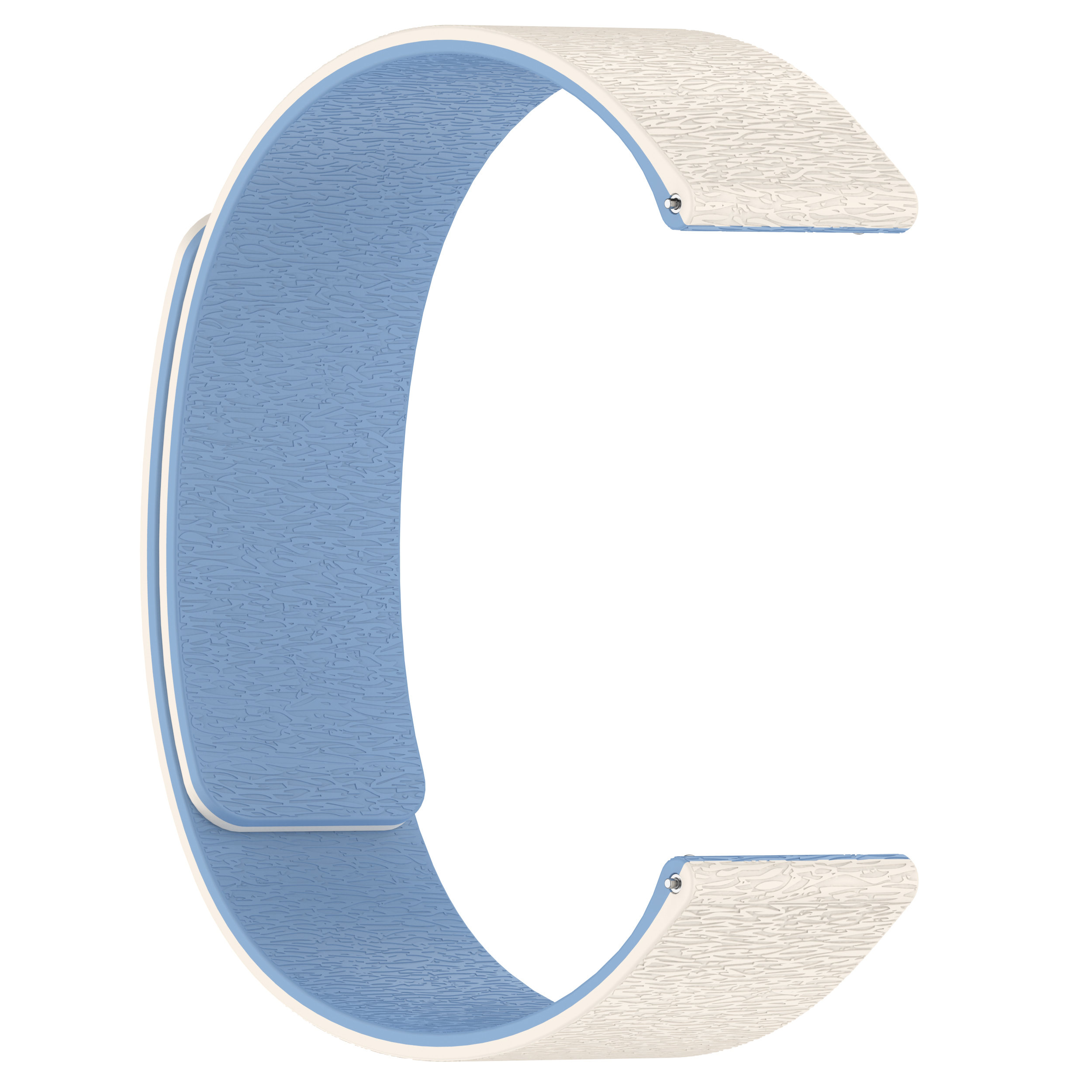 Blanc antique/bleu