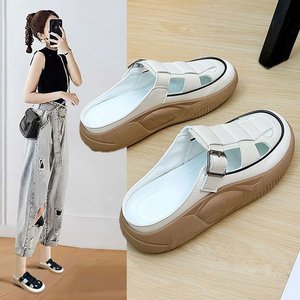 Chaussures décontractées pour femmes, demi-mocassins, grande taille 41, respirantes, chaussures de loisirs pour la marche en extérieur, pour pieds larges, pour les promenades décontractées - Product Image 5