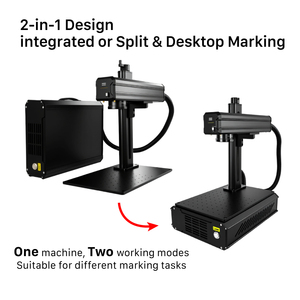Nouvelle machine de marquage laser à fibre KindleLaser - Configuration mini CNC à refroidissement par air haute vitesse, facile à utiliser, prend <span class=keywords><strong>en</strong></span> charge les formats BMP/<span class=keywords><strong>JPG</strong></span>/PLT - Product Image 2