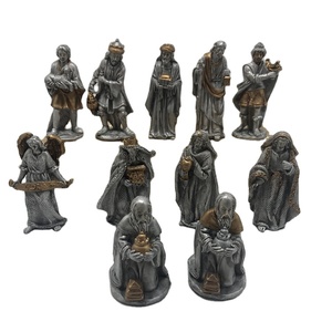 Figura de Resina Pintada a Mano de Niño Jesús en Cuna, Set de Natividad Navideña DSXA0561, Figura de Resina de Niño Jesús en Cuna para Navidad - Product Image 1