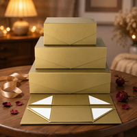 Boîtes cadeaux rigides à fermeture magnétique OEM personnalisées, pliables, emballage plat, boîte en papier, toutes tailles personnalisées, luxe, écologiques, avec éponge