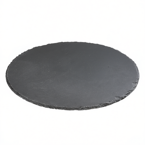 Plato de servir redondo de pizarra de 30 cm para queso y verduras, tabla de aperitivos - Product Image 2