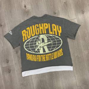 RoughPlay Back 2 The Future Splicing Street T-shirt à manches courtes de marque tendance - Product Image 6