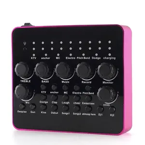 Berani I20 Stereo eksternal, kartu suara USB Studio Stereo eksternal hitam plastik USB 2.0 stok X5 kartu Audio Mixer 2023 Audio baru