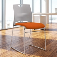 Chaise de conférence empilable en plastique, chaise de formation pour bureau, salle de réunion, événement scolaire, sièges publics
