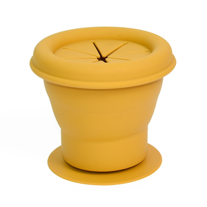 Tasse à collation pour bébé en silicone souple et coloré, 100 % silicone de qualité alimentaire, avec couvercle et base à ventouse, sans BPA – Nouveau design, vente chaude - Product Image 1