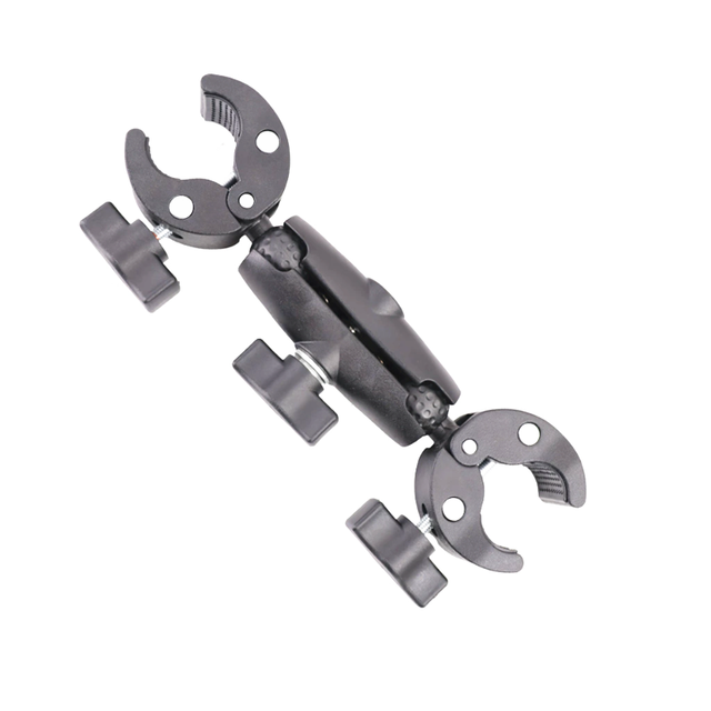 Durable Double Head Powerful Clamp Holder Multi-Function Photographic Action Accessories for Umbrella Pole