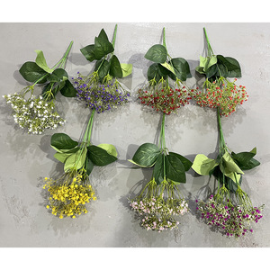 Fleurs artificielles Yixuan Baby's Breath, bouquet de mariage en soie à 5 branches - Product Image 2