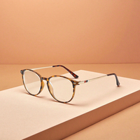Nouvelles Lunettes de Protection Anti-Lumière Bleue Transfrontalières Mode 6911 en Métal, Verres Plats en Forme de Diamant pour Maquillage