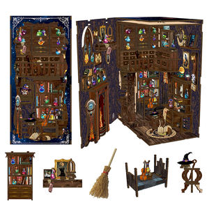 <span class=keywords><strong>Puzzle</strong></span> 3D in Legno Fai da Te: Negozio di Pozioni Magiche 'Whimsical <span class=keywords><strong>Escape</strong></span>' - Kit Miniatura Book Nook per Regalo - Product Image 4