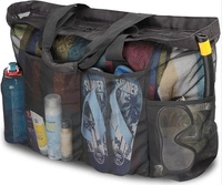 Sac à main de plage en maille de polyester de grande capacité transfrontalière européenne et américaine sac à bandoulière mode pour femmes pour les voyages en plein air