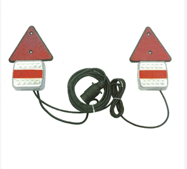 12V/24V Chargeable Wireless Trailer Light Rear Stop Plate Led Trucks Trailer Digger Magnetic Led Tail Light