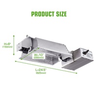 Kit de luz de cultivo para interiores HongYi 600W SE con cuerpo de aluminio Hid regulable estándar de la UE Garantía de 3 años para Bloom