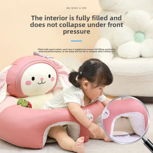 Baby Learning to Sit <b>Sofa</b> Chair Anti-fall Safety with Spine Protection for 6-12 Months, Plush Soft <b>Support</b>, Cartoon Design - Product Image 2