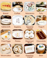 Imprimante alimentaire portable pratique, impression en une seule passe, pour café, latte, gâteau, logo personnalisé, texte, café, dessert, boulangerie