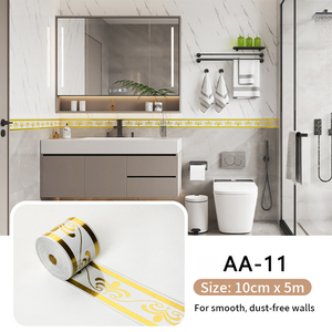 Strisce Adesive in PVC 10CM X 5M, <span class=keywords><strong>Bordi</strong></span> Flessibili per Decorazione di Pareti e Sfondi TV - Product Image 5