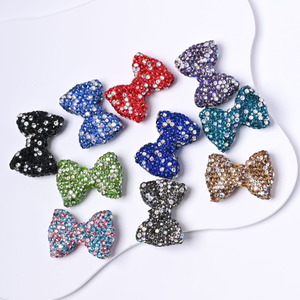 Breloques en pâte polymère ornées de strass de haute qualité, design créatif avec trous, pour coques de téléphone, sacs, accessoires de chaussures, vente en gros - Product Image 2