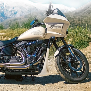 Advanblack Spoiler Inferiore in Fibra di Vetro per HD M8 Softail Breakout / Street Bob / Low Rider 2018 e Successivi con Griglia Metallica - Product Image 3