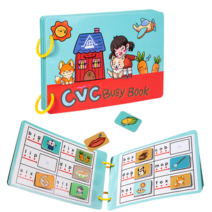 Lumières éducation précoce dessin animé autocollant livre calme occupé pastable jouet éducatif pour enfants livres d'images - Product Image 6