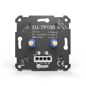 La UE rotary y botón dimmer interruptor <span class=keywords><strong>regulador</strong></span> saa borde dimmer 2 <span class=keywords><strong>luces</strong></span> <span class=keywords><strong>led</strong></span> dimmer interruptor <span class=keywords><strong>regulador</strong></span> 220v - Product Image 2