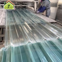 Feuille de PRF transparent Panneau de toiture en plastique renforcé de fibre de verre pour entrepôts