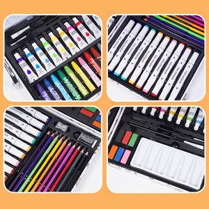 Set Artistico per Bambini <span class=keywords><strong>da</strong></span> 53 Pezzi, Resistente, con Pennarelli ad Acqua, Matite Colorate, Pastelli a Olio, Scatola con Stampa Cartoon, Regalo per Disegno - Product Image 2