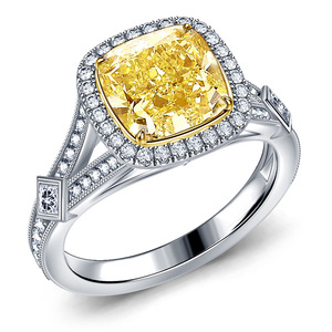 Anello di Fidanzamento Quadrato in Rame Lucido per Donne, Gioiello Romantico alla Moda, Accessorio Creato in Laboratorio - Product Image 1