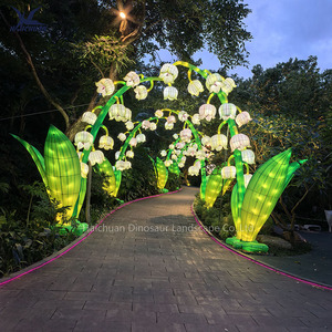 2026 nouvel an lunaire chinois LED arche lumineuse en forme de fleur pour parc extérieur exposition Festival fleur lanterne décoration - Product Image 4