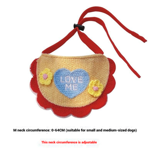 Wholesale Cute <b>Cat</b> Dog Saliva Wipes Adjustable & Washable Neck Scarf Soft Plush reusable tie-on pet bib - Product Image 5