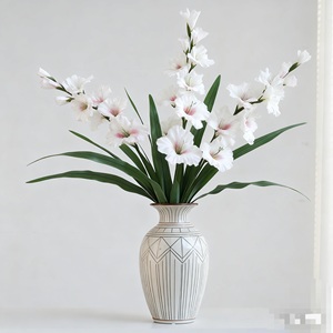 Jarrey Faux Floral unique branche soie artificielle glaïeul épée fleurs de lys pour la maison <span class=keywords><strong>d</strong></span>écor de Table accessoires de photographie de mariage - Product Image 1