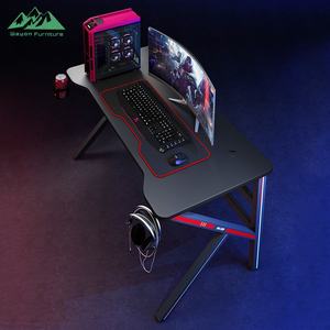 <span class=keywords><strong>Bureau</strong></span> de jeu professionnel Wayon en forme de K, table PC en fibre de carbone avec accents de course et arc ergonomique pour les sports électroniques - Product Image 3
