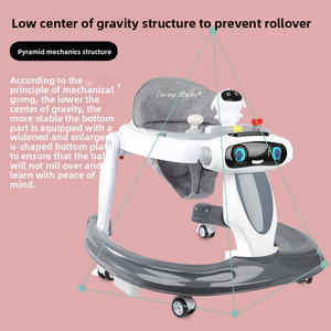उच्च गुणवत्ता 3 1 मल्टीफंक्शनल बेबी वॉकर संगीत फोल्डिंग एंटी-रोलोवर बेबी वॉकर थोक - Product Image 5