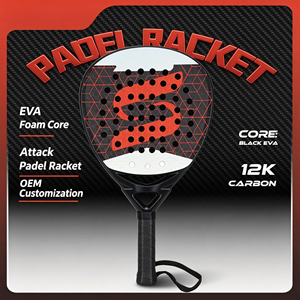 Raquette de pickleball de qualité supérieure, design large, professionnelle, en fibre de carbone 3K, résistante aux chocs, qualité tournoi, nylon, fabricant OEM - Product Image 5