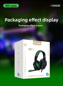 <span class=keywords><strong>Headset</strong></span> Gaming Wesdar Dynamic Over-Ear Omnidirectional Berkabel dengan Lampu RGB, Dukungan ENC, Koneksi USB 3.5mm - Product Image 6