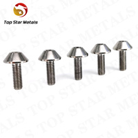 TITST M6X12/15/20/25mm Allen payung kepala baut Titanium sepeda motor baut sekrup cakram segi enam kepala sekrup