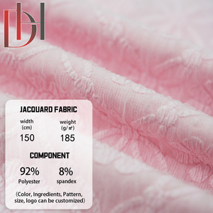 Tricot Thổ Cẩm Vải 92% <span class=keywords><strong>Polyester</strong></span> 8% Spandex Đồng Bằng Nhuộm Giá Thấp Nhà Máy Giá Cho Quần Áo Túi Sử Dụng - Product Image 3