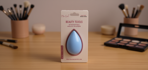 Esponja de Maquillaje Mia Gel, Forma de Lágrima Azul, Herramienta de Belleza Lavable para Aplicación Facial - Product Image 2