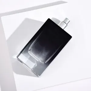 Vendas diretas da fábrica de novo frasco de vidro quadrado de 100ml frasco de perfume em spray de alta qualidade Embalagem de perfume