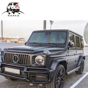 กันชนหน้าสำหรับรถยนต์ G-Class W464 ปี 2019-2024 รุ่น G63 ปี 2019  แบบ Brush <span class=keywords><strong>Front</strong></span> <span class=keywords><strong>Guard</strong></span>  พร้อมแผ่นกันกระแทกสีเงิน - Product Image 1