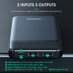 Cargadores Portátiles OEM Mini PD 20W QC3.0 de 10000mAh Ultra Delgados con Carga Rápida para iPhone y <span class=keywords><strong>Xiaomi</strong></span> - Product Image 4