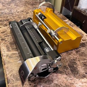Wangzheng Cigar Cutter Guillotine Style Metal Stainless Steel Tabletop Large Size Black Gold Version Durable - Product Image 2