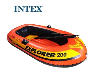 Instock Groothandel Intex 58331 Verkennen 200 Boot Set 2 Persoon Pvc Kajak Roeiboot Opblaasbare Vissersboot