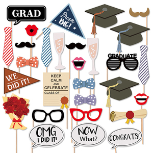 Glitter Graduation <span class=keywords><strong>Photo</strong></span> <span class=keywords><strong>Booth</strong></span> Requisiten Papier Foto rahmen Dekorationen für Herzlichen Glückwunsch Grad Party Supplies - Product Image 3